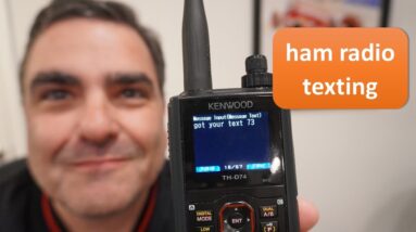 ham radio text messaging via APRS - no phone needed