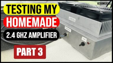 Homemade 2.4 GHz RF Amplifier - Testing ON AIR