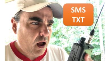 Sending SMS text message with ham radio
