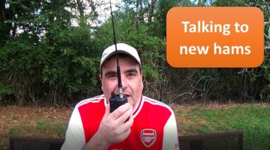 Talking to people from all over USA with Kenwood TH-D74 ham radio