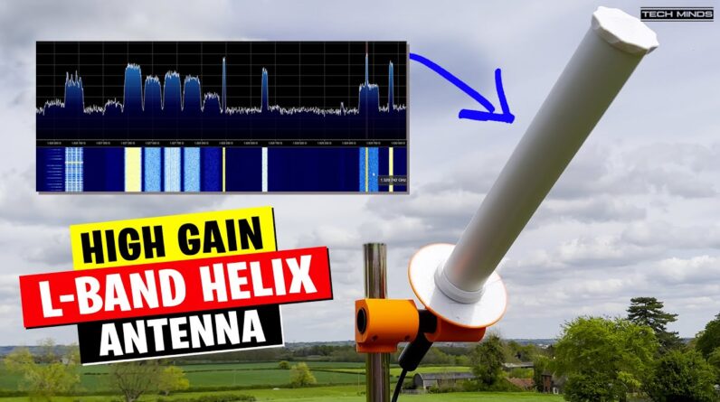 High Gain 10-Turn Helix Antenna For L-Band & Receiving Inmarsat