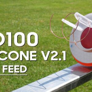 ICE CONE V2.1 DUAL FEED ANTENNA FOR QO100