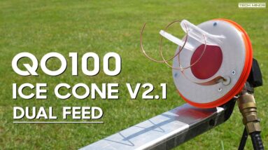 ICE CONE V2.1 DUAL FEED ANTENNA FOR QO100